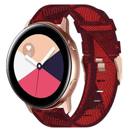 20mm Nylon Woven Watch Band For Samsung Galaxy 40/42/44mm