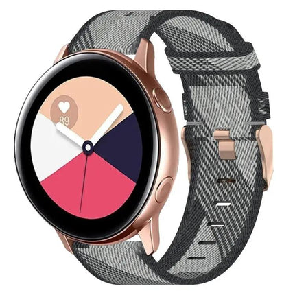 20mm Nylon Woven Watch Band For Samsung Galaxy 40/42/44mm