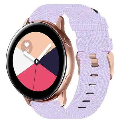 20mm Nylon Woven Watch Band For Samsung Galaxy 40/42/44mm