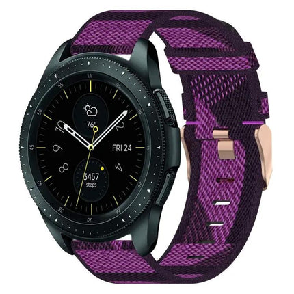 20mm Nylon Woven Watch Band For Samsung Galaxy 40/42/44mm