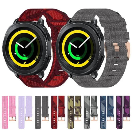 20mm Nylon Woven Watch Band Quick Release For Samsung Gear