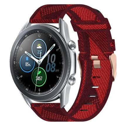 22mm Nylon Woven Watch Band Quick Release Compatible Samsung