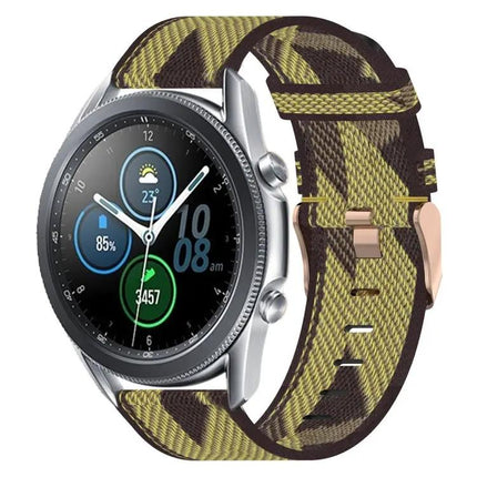 22mm Nylon Woven Watch Band Quick Release Compatible Samsung