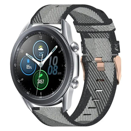 22mm Nylon Woven Watch Band Quick Release Compatible Samsung
