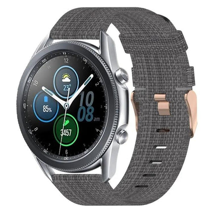 22mm Nylon Woven Watch Band Quick Release Compatible Samsung