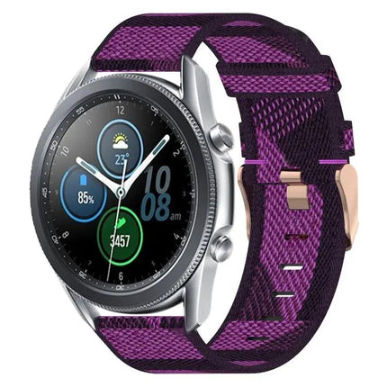 22mm Nylon Woven Watch Band Quick Release Compatible Samsung