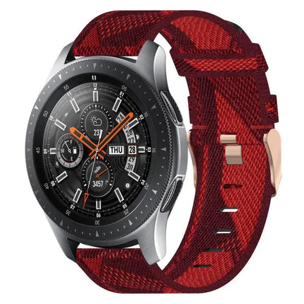 22mm Nylon Woven Watch Band Quick Release Compatible Samsung