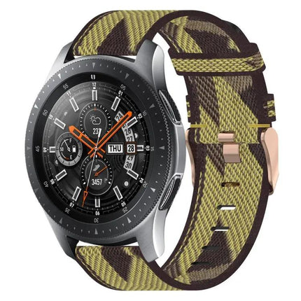 22mm Nylon Woven Watch Band Quick Release Compatible Samsung