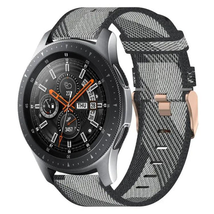 22mm Nylon Woven Watch Band Quick Release Compatible Samsung