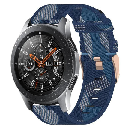 22mm Nylon Woven Watch Band Quick Release Compatible Samsung