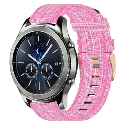 22mm Nylon Woven Watch Band Quick Release Compatible Samsung
