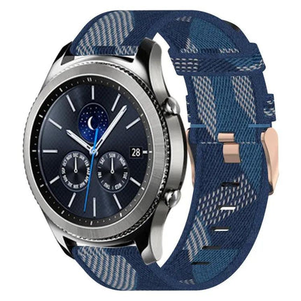 22mm Nylon Woven Watch Band Quick Release Compatible Samsung