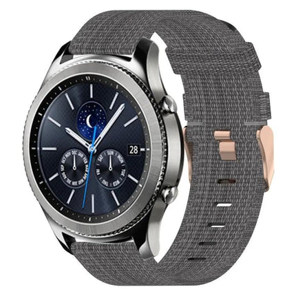 22mm Nylon Woven Watch Band Quick Release Compatible Samsung