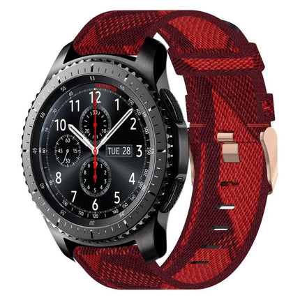 22mm Nylon Woven Watch Band Compatible With Samsung Gear S3