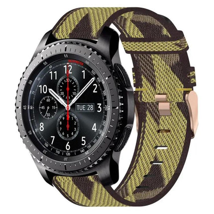 22mm Nylon Woven Watch Band Compatible With Samsung Gear S3