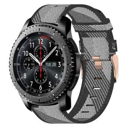 22mm Nylon Woven Watch Band Compatible With Samsung Gear S3