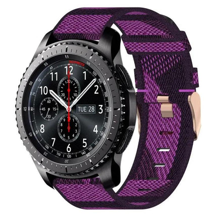 22mm Nylon Woven Watch Band Compatible With Samsung Gear S3