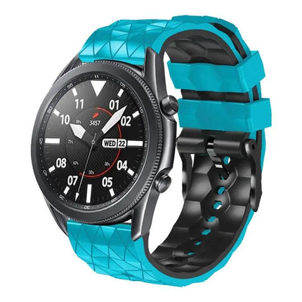 22mm Soccer Two-Tone Silicone Strap For Galaxy Watch 45/46mm