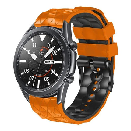 22mm Two-Color Football Silicone Watch Band for Gear S3