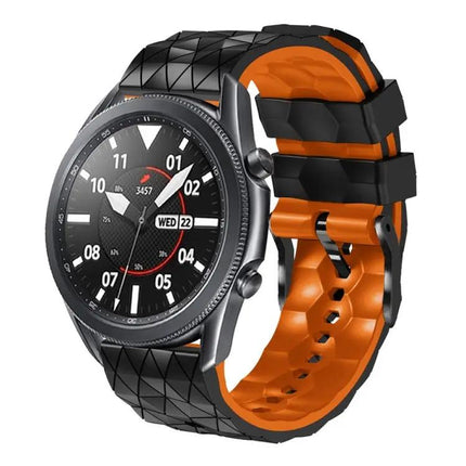 22mm Two-Color Football Silicone Watch Band for Gear S3