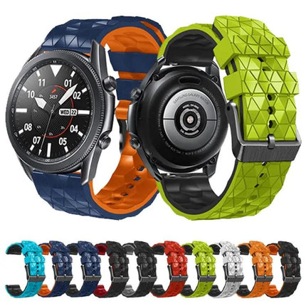 22mm Two-Color Football Silicone Watch Band for Gear S3
