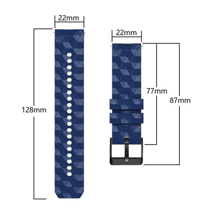 22mm Two-Color Football Silicone Watch Band for Gear S3