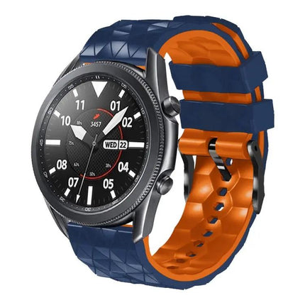 22mm Two-Color Football Silicone Watch Band for Gear S3
