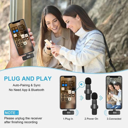 K9 Clip-On Microphone for Everyday Conversations and Recordings clipped to clothing for vlogging, meetings and hands-free clear audio