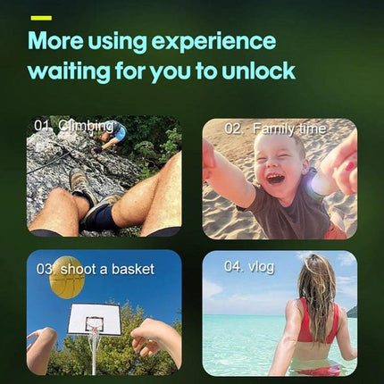 Neck Holder for Hands-Free Smartphone Filming on the Go securing phone for climbing, family time, basketball shots and vlogging with 180° adjustable angle