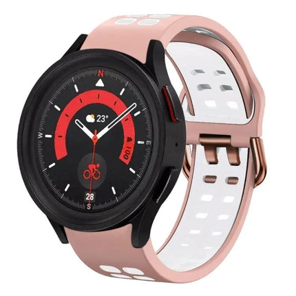 20mm Breathable Two-Tone Silicone Band Galaxy Watch 5 40mm