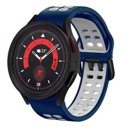 20mm Breathable Two-Tone Silicone Band Galaxy Watch 5 40mm