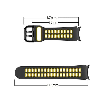 20mm Breathable Two-Tone Silicone Band Galaxy Watch 5 40mm