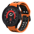 For Samsung Galaxy Watch 5  44mm / Orange+Black