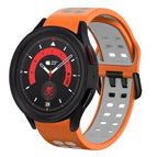 For Samsung Galaxy Watch 5  44mm / Orange+Grey