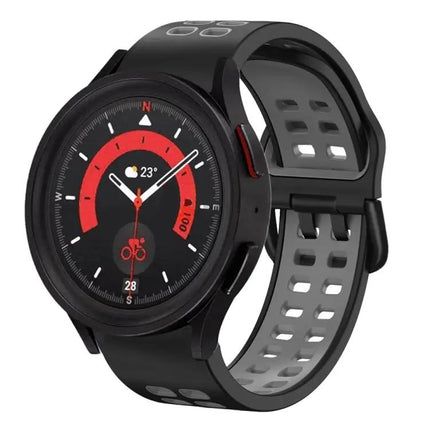 20mm Breathable Two-Color Silicone Band Samsung Watch 5 44mm