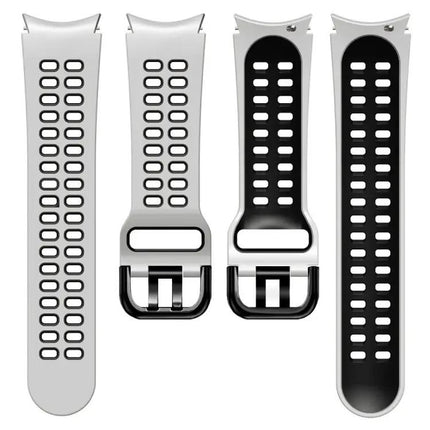 20mm Breathable Two-Color Silicone Band Samsung Watch 5 44mm