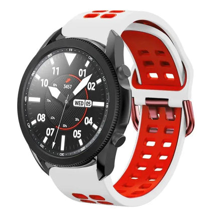 20mm Two-Tone Silicone Band For Galaxy Watch 5 Pro 45mm