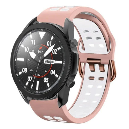 20mm Two-Tone Silicone Band For Galaxy Watch 5 Pro 45mm