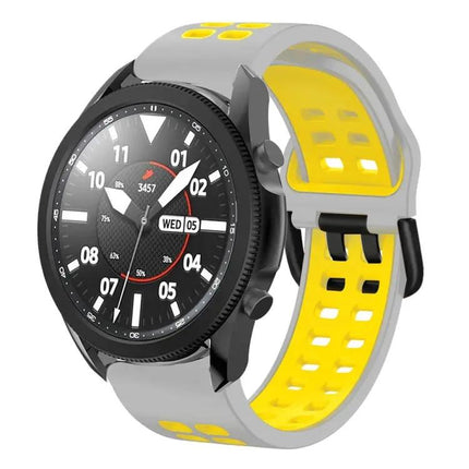 20mm Two-Tone Silicone Band For Galaxy Watch 5 Pro 45mm
