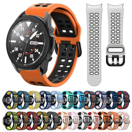 20mm Two-Tone Silicone Band For Galaxy Watch 5 Pro 45mm