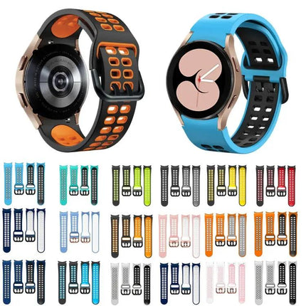 20mm Two-Tone Silicone Band For Galaxy Watch 5 Pro 45mm