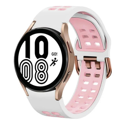 20mm Two-Tone Silicone Band For Samsung Galaxy Watch4