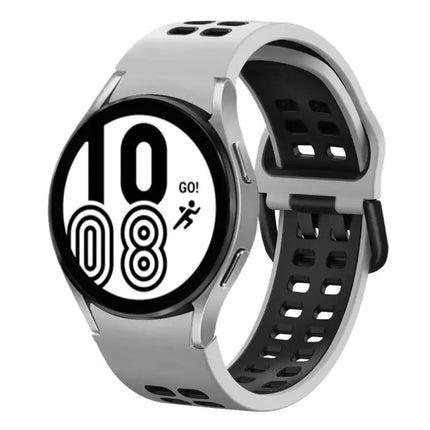 20mm Two-Tone Silicone Band For Samsung Galaxy Watch4