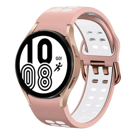 20mm Two-Tone Silicone Band For Samsung Galaxy Watch4