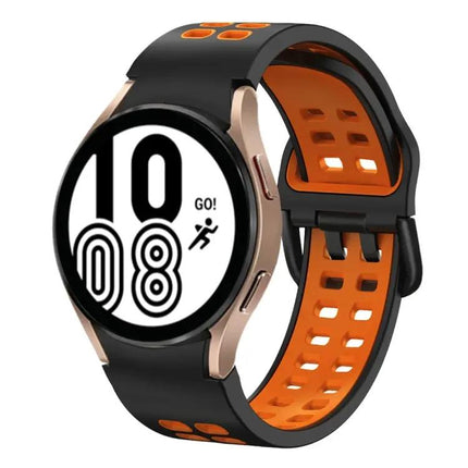 20mm Two-Tone Silicone Band For Samsung Galaxy Watch4