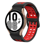 For Samsung Galaxy Watch 4 40mm / Black+Red