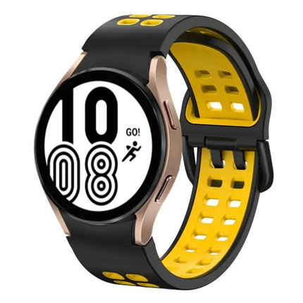 20mm Two-Tone Silicone Band For Samsung Galaxy Watch4