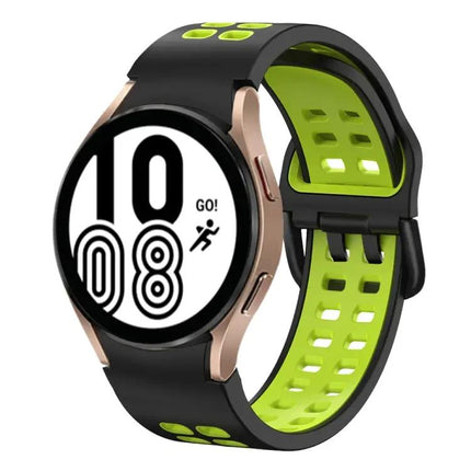 20mm Two-Tone Silicone Band For Samsung Galaxy Watch4