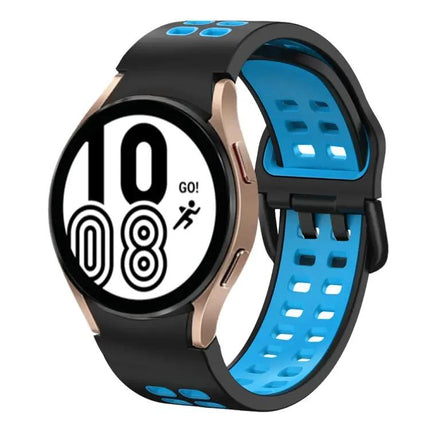 20mm Two-Tone Silicone Band For Samsung Galaxy Watch4