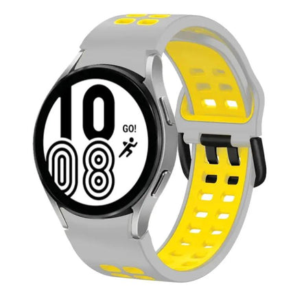 20mm Two-Tone Silicone Band For Samsung Galaxy Watch4
